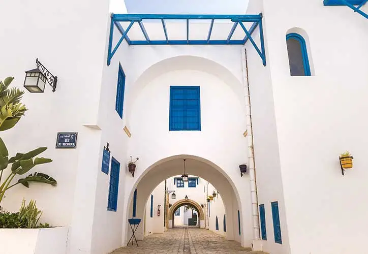 Vue depuis la résidence Sidi Bou à Hammamet