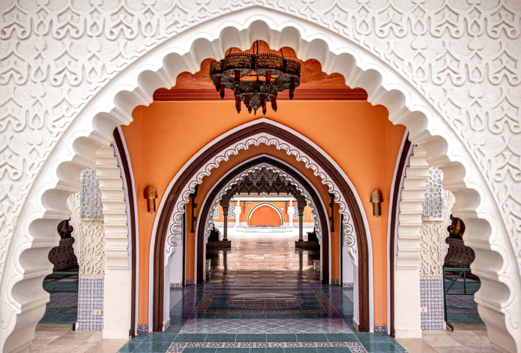 Intérieur d'EHPAD style oriental traditionnel