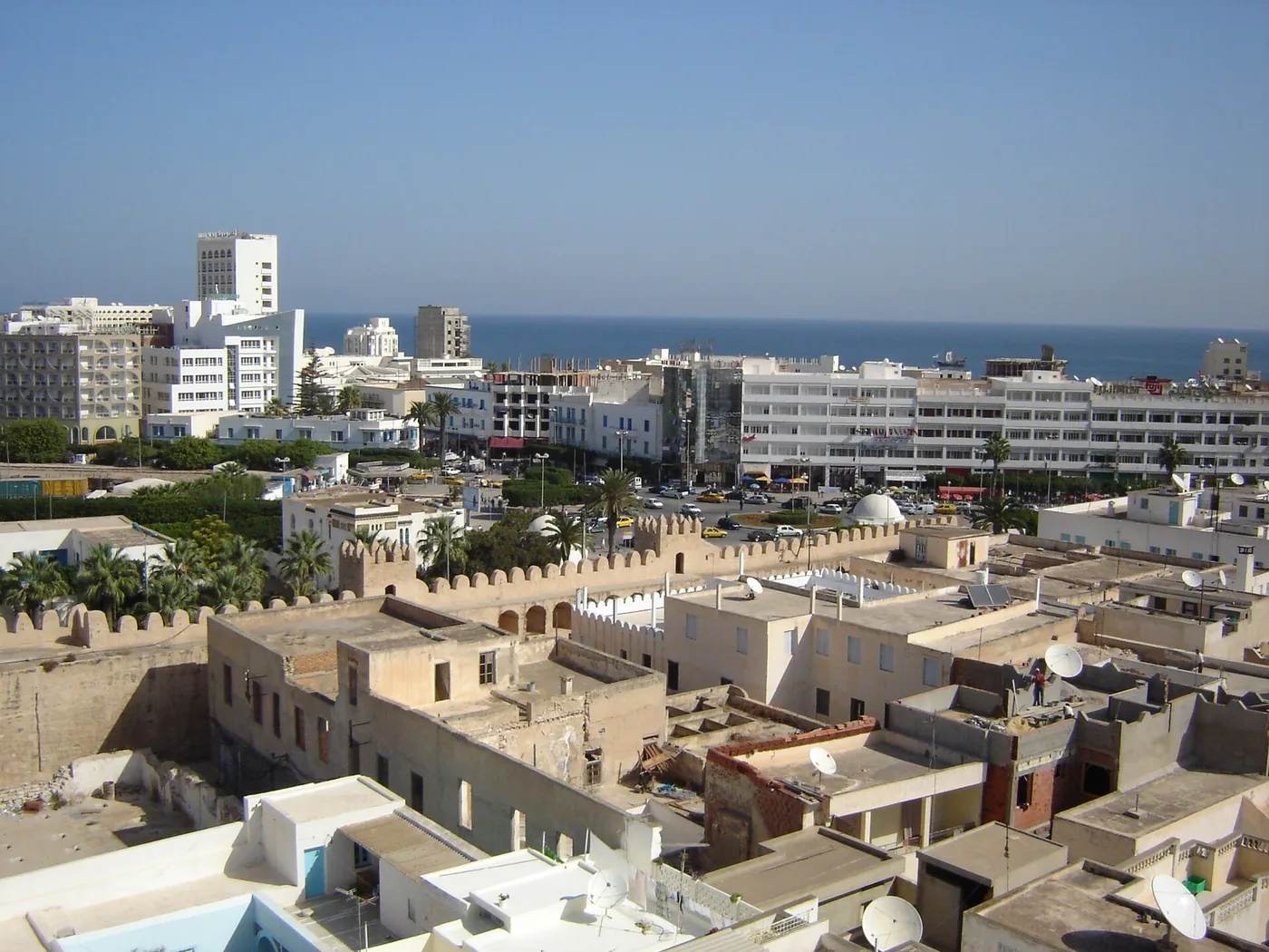 EHPAD à Sousse — Vue de la médina de Sousse depuis le Ribat